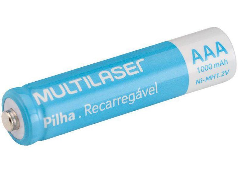 Imagem de Pilha Recarregável AAA CB051 Multilaser - 1000mAh 2 Unidades