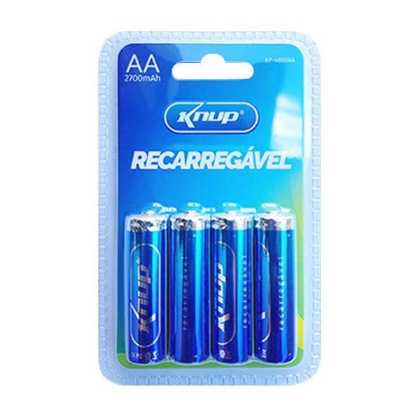 Imagem de Pilha Recarregável Knup Aa 2700Mah Kp-4800Aa