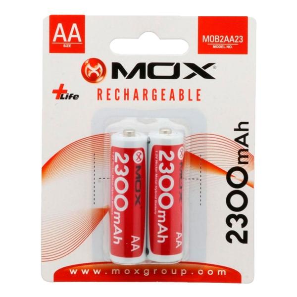 Imagem de Pilha Recarregavel Mox AA com 2 2300MAH