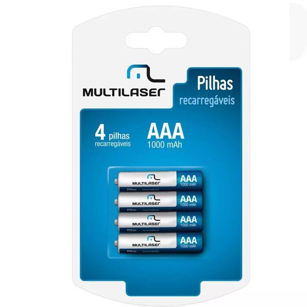 Imagem de Pilha Recarregavel Multilaser Aa Com 4 un - CB052