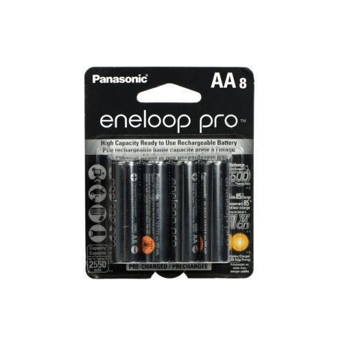 Imagem de Pilha Recarregável Pequena Aa 2550Mah Pack C/08 Panasonic