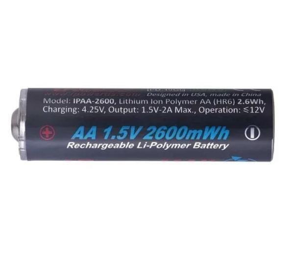 Imagem de Pilha Recarregável Pequena Aa De 2600Mwh - Pack C/04 Ipower