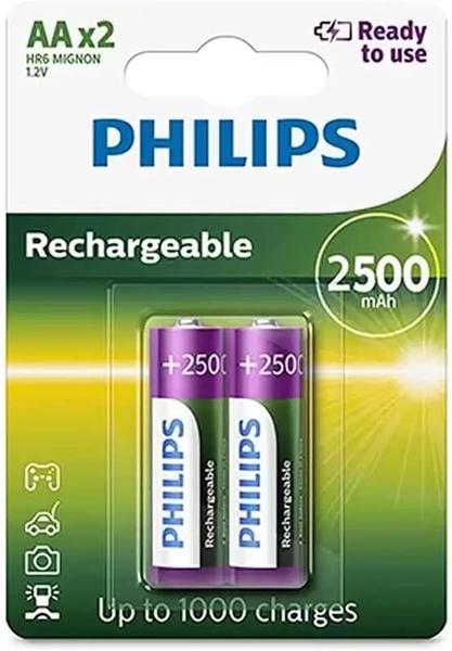 Imagem de Pilha recarregavel philips aa 2500 mah cart/02