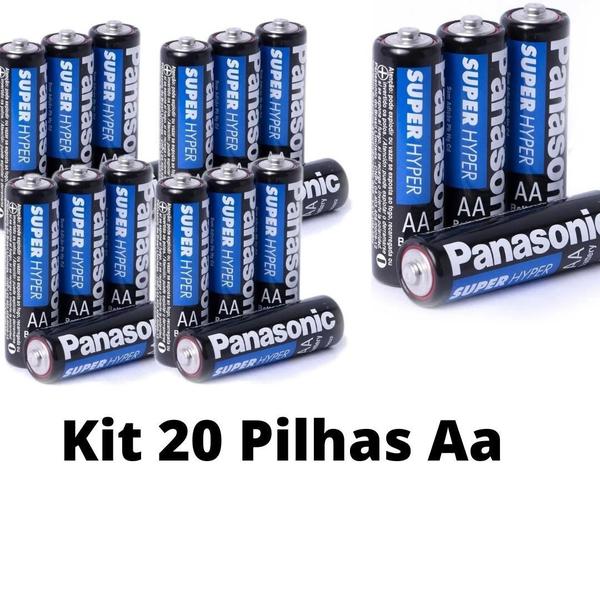 Imagem de Pilhas Aa Panasonic Comum Kit C/20 Pilha Aa