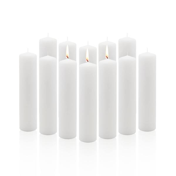 Imagem de Pillar Candles Royal Imports White Sem Perfume de 2x9 polegadas - 12 unidades