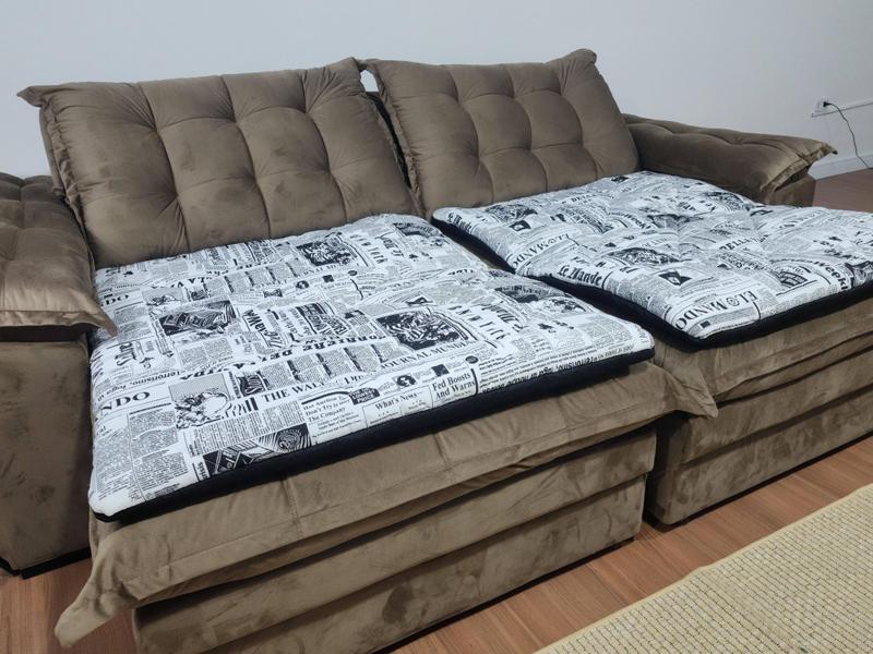 Imagem de Pillow Impermeável Para Sofá 2 Metros Enchimento Superior Para o Assento do Sofá