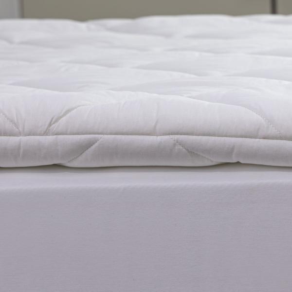 Imagem de Pillow Top 400 Fios Micropercal Tecido Macio Cama Casal Padrão 1,98m x 1,58m