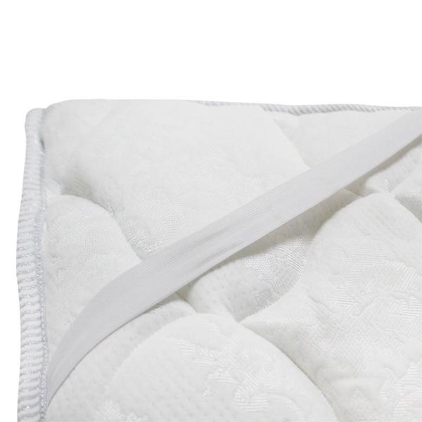 Imagem de Pillow Top Baby Infantil Berço Americano Branco Dabe com Elástico - 070x130