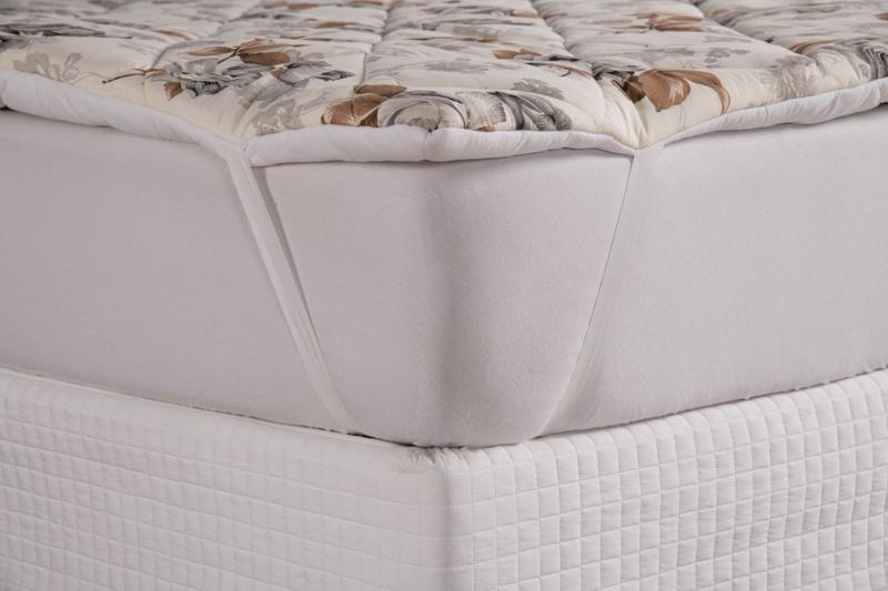 Imagem de Pillow Top Cama Casal Queen Box Protetor De Colchão Extra Macio Floral