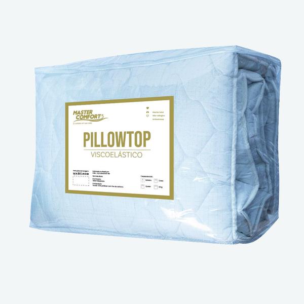 Imagem de Pillow Top Casal Antialérgico 188x138cm Antiestresse 