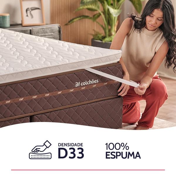 Imagem de Pillow Top Casal Espuma D33 Firme 138x188x5cm BF Colchões