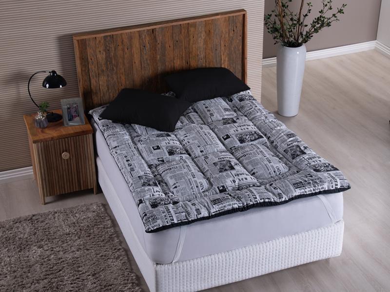 Imagem de Pillow Top Casal King Size 2,03m x 1,93m 100% Algodão Macio