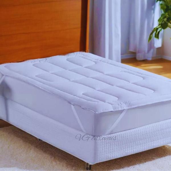 Pillow Top Casal padrão Protetor de Colchão 400 Fios com elástico - VG ENXOVAIS Pillow Top Casal padrão Protetor de Colchão 400 Fios com elástico - VG ENXOVAIS