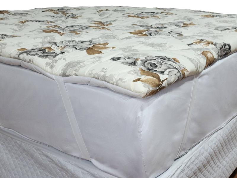 Imagem de PILLOW TOP COLCHÃO CASAL QUEEN 1,98m x 1,58m 100% ALGODÃO DUPLA FACE ESTAMPADO