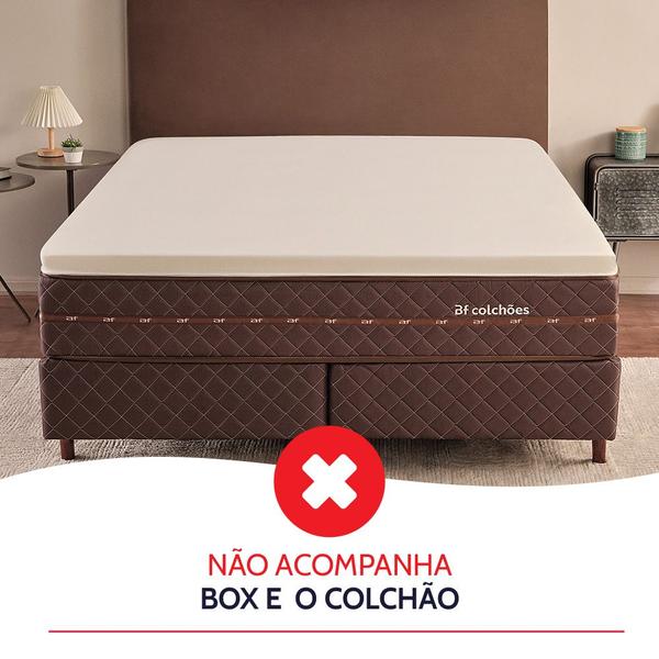 Imagem de Pillow Top King Espuma Hiper Soft Hipoalergênico 193x203cm BF Colchões