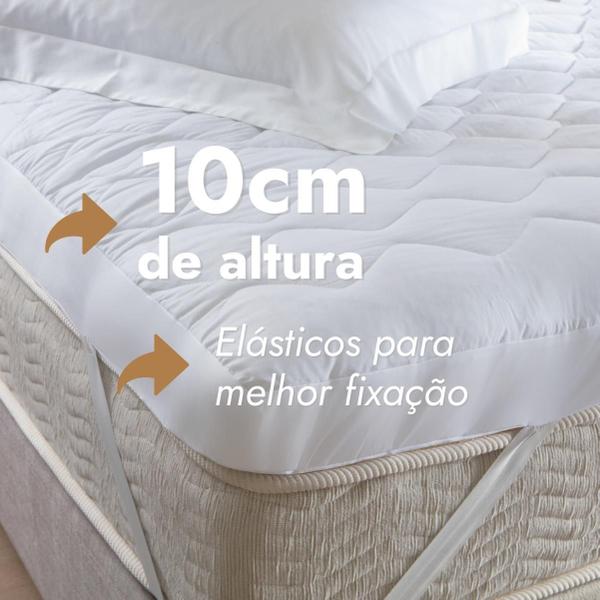 Imagem de Pillow Top King Extra Macio 10cm Altura Premium Luxo 198x203 - 730g/m²