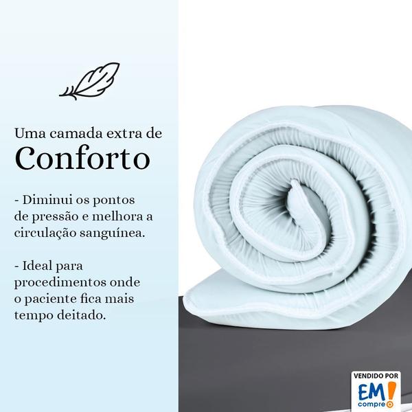 Imagem de Pillow Top Para Maca De Massagem Estética Fisioterapia de Espuma Viscoelástico Nasa 60x145x6cm - BF Colchões