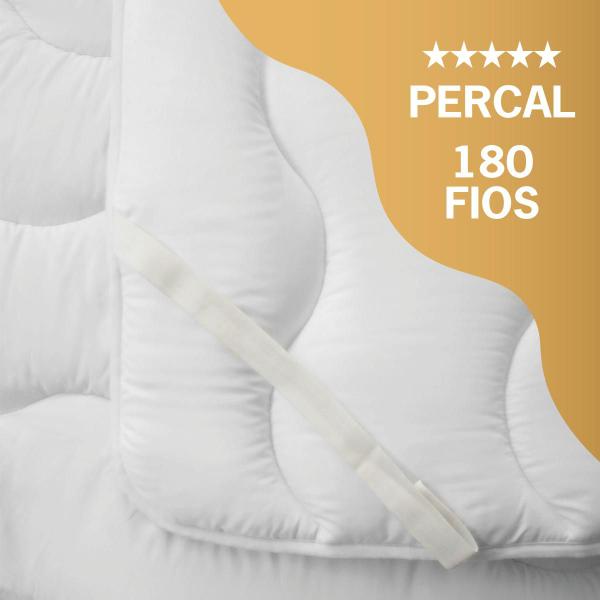 Imagem de Pillow Top Percal Sublime King Hotelaria Conforto 193x203cm Fibrasca