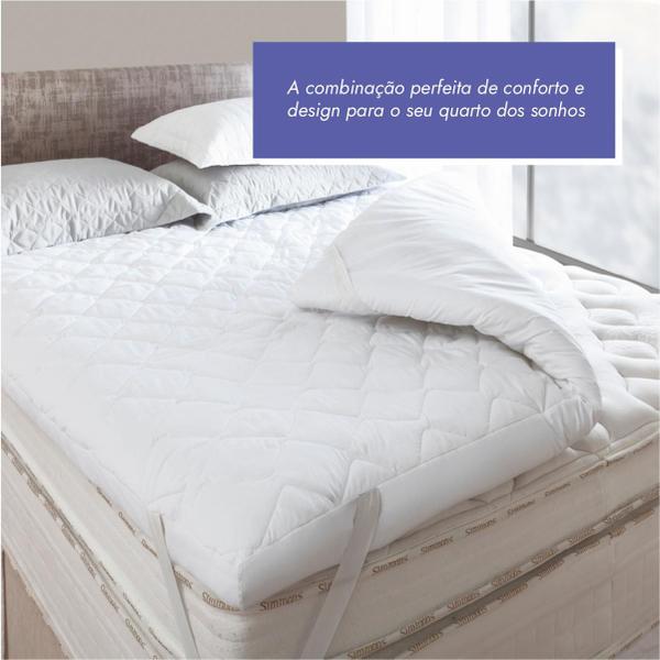 Imagem de Pillow Top Protetor Colchão Casal Extra Macio - Premium Luxo 140x190x7,5cm - 730g/m²