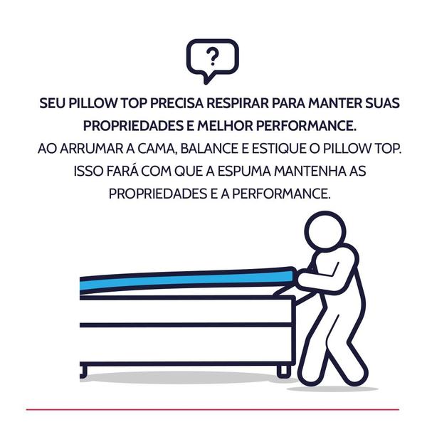 Imagem de Pillow Top Queen Espuma D45 Firme 158x198x5cm - BF Colchões