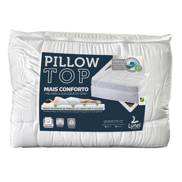 Imagem de Pillow Top Solteirão 100x200cm Padrão Antialérgico Lynel