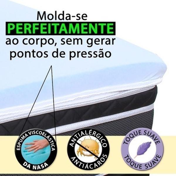 Imagem de Pillow Top Solteiro Com Visco Gel Sense - 0,88 X 1,88 X 4cm