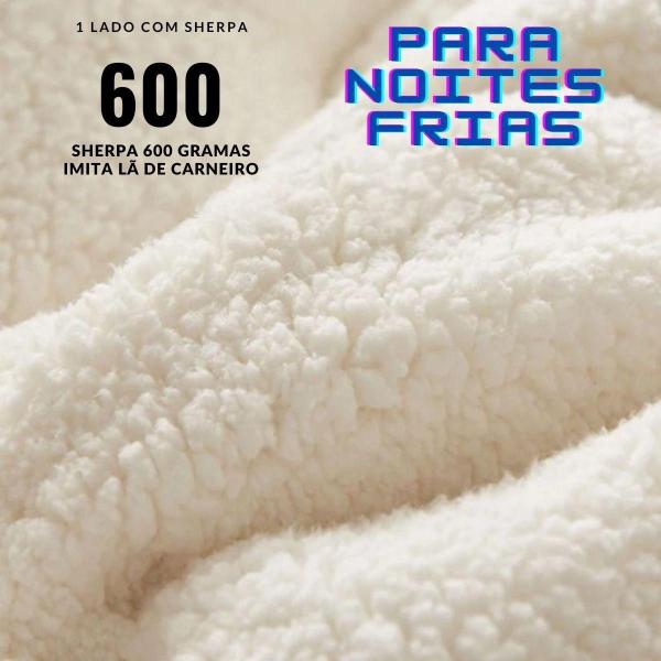 Imagem de Pillow Top Solteiro Pele Carneiro Sherpa Micropercal 400Fios