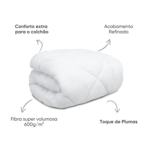 Imagem de Pillow Top Toque de Plumas Casal 1,38x1,88 - Appel - Branco