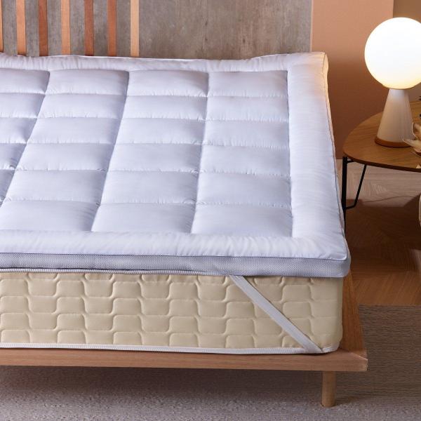 Pillow Top Toque de Plumas King 1,93x2,03 - Appel - Branco Imagem de Pillow Top Toque de Plumas King 1,93x2,03 - Appel - Branco