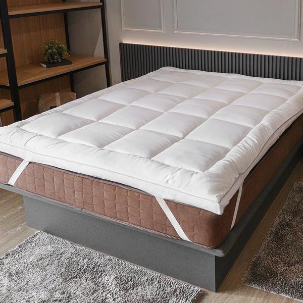 Pillow Top Toque de Plumas King 1,93x2,03 - Appel - Branco Imagem de Pillow Top Toque de Plumas King 1,93x2,03 - Appel - Branco