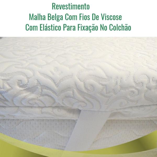 Imagem de Pillow Top Visco Nasa Gel + Látex Hr Foam Solteiro (78) 8cm - Aumar