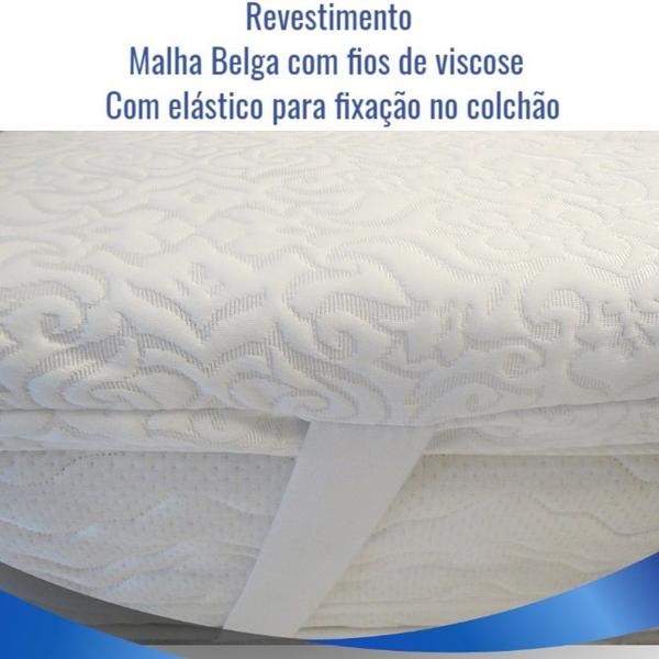 Imagem de Pillow Top Viscoelástico Gel Infusion Solteiro 0,88 x 1,88 com 8cm