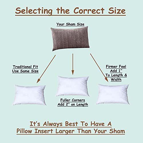 Imagem de Pillowflex Synthetic Down Pillow Insert - 20x36 Down Alternative Pillow, Ultra Soft King Bed Sleeping Pillow - Grande Retângulo Poliéster Travesseiro Sham Stuffer - 1 Forma de Travesseiro Decorativo