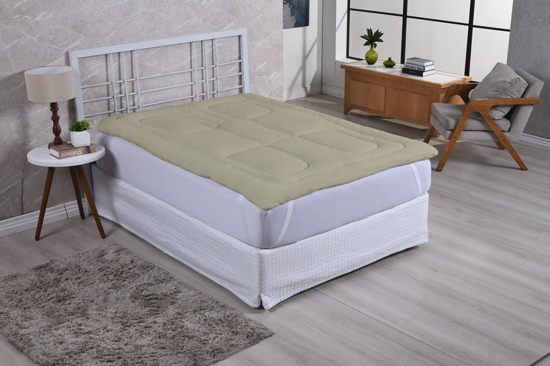 Imagem de PillowTop Cama Casal Box King Com Enchimento Macio Silicone