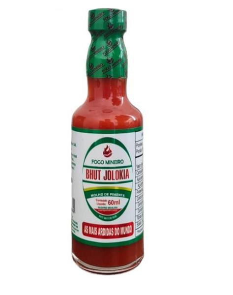 Pimenta bhut jolokia molho 60 ml fogo mineiro Imagem de Pimenta bhut jolokia molho 60 ml fogo mineiro