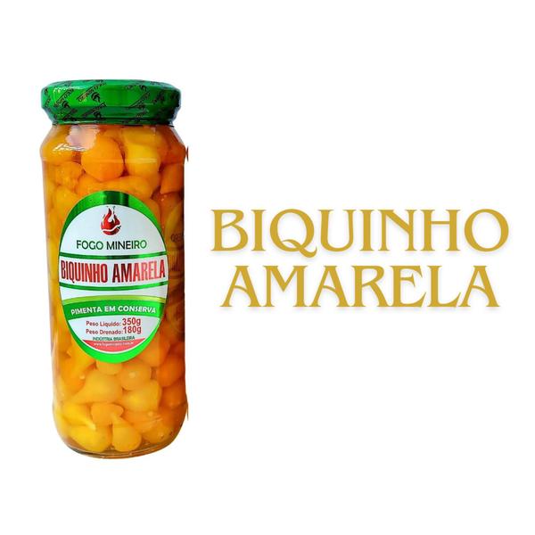 Imagem de Pimenta Biquinho Amarela em Conserva