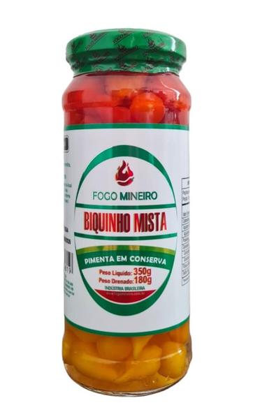 Imagem de Pimenta biquinho mista 350g fogo mineiro