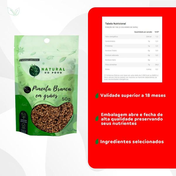 Pimenta Branca em Grãos - Pimentas - Rocha Saúde Imagem de Pimenta Branca em Grãos - Pimentas