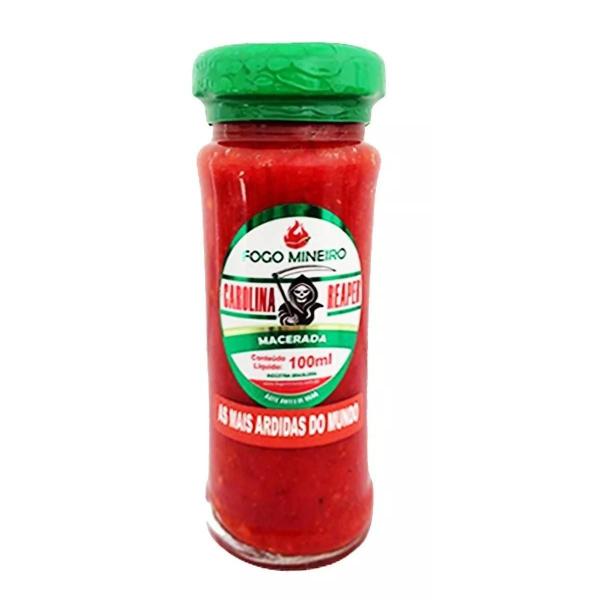 Pimenta Carolina Reaper A + Forte Do Mundo Macerada 100Ml - Fogo Mineiro Imagem de Pimenta Carolina Reaper A + Forte Do Mundo Macerada 100Ml