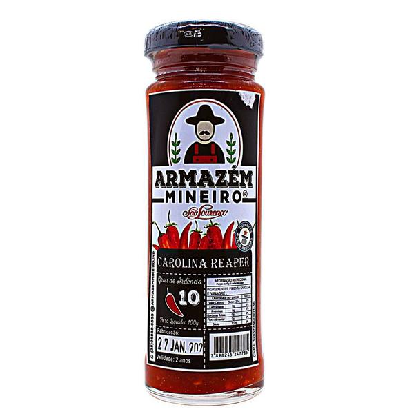Pimenta carolina reaper defumado 100g ardência 10 kit 2 und - Armazém Mineiro Imagem de Pimenta carolina reaper defumado 100g ardência 10 kit 2 und