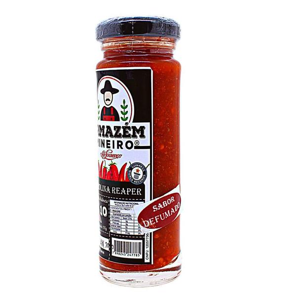 Pimenta carolina reaper defumado 100g ardência 10 kit 2 und - Armazém Mineiro Imagem de Pimenta carolina reaper defumado 100g ardência 10 kit 2 und