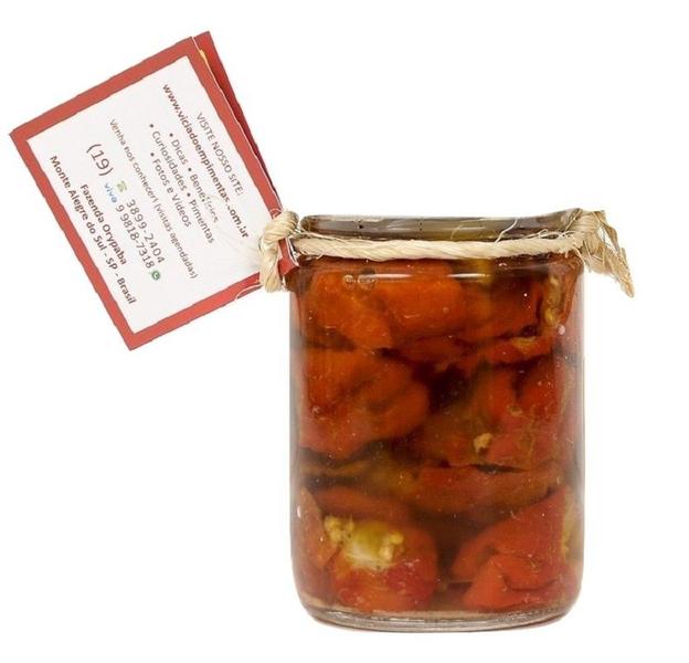 Pimenta Carolina Reaper In Natura Curtida 6 Meses No Azeite - VICIADO EM PIMENTAS Imagem de Pimenta Carolina Reaper In Natura Curtida 6 Meses No Azeite