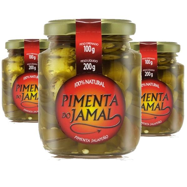 Imagem de Pimenta Jalapeño em Conserva JAMAL 200g (3 potes)