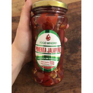 Pimenta Jalapeño Em Rodelas 350g Fogo Mineiro - Fogo Mineiro Imagem de Pimenta Jalapeño Em Rodelas 350g Fogo Mineiro