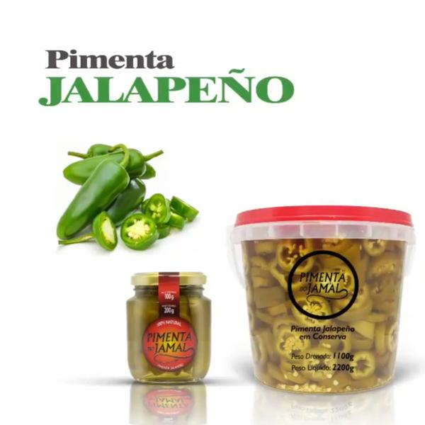 Imagem de Pimenta Jalapeño Verde em Conserva JAMAL 200g