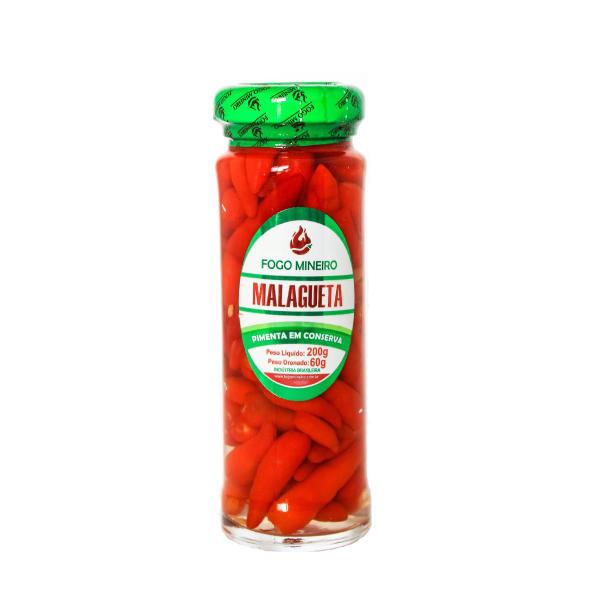 Pimenta Malagueta em Conserva Fogo Mineiro 200g Imagem de Pimenta Malagueta em Conserva Fogo Mineiro 200g
