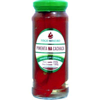 Pimenta Malagueta Na Cachaça 350g Gourmet - Fogo Mineiro Imagem de Pimenta Malagueta Na Cachaça 350g Gourmet