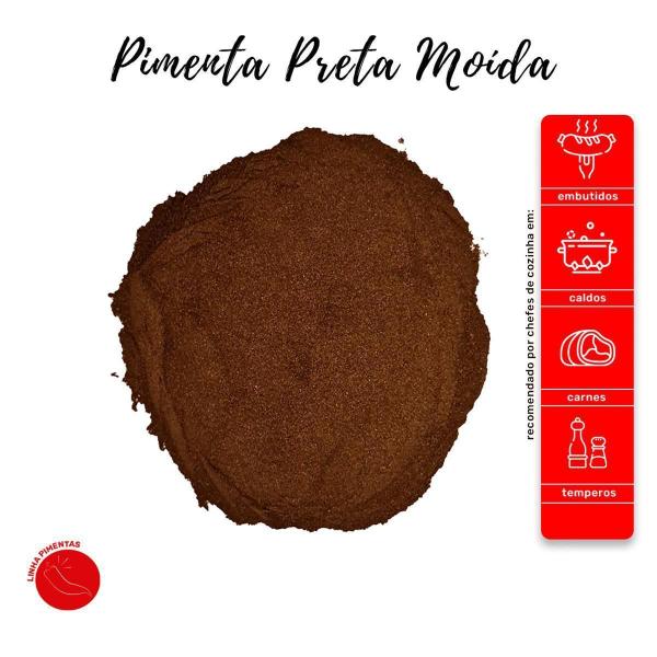 Imagem de Pimenta Preta Moída Premium Kit Pote Com Dosador + Refil 50G