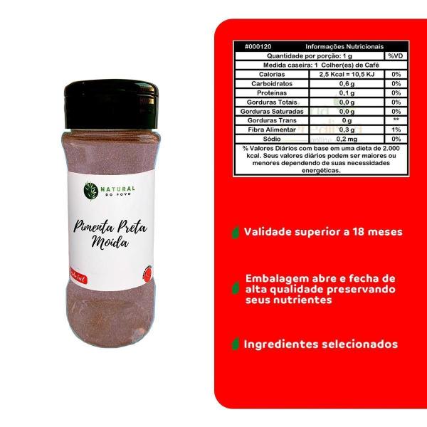 Imagem de Pimenta Preta Moída Premium Kit Pote Com Dosador + Refil 50G