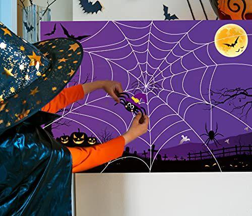 Imagem de Pin de Halloween O Jogo de Cauda Pin O Spider On The Web Game Jogos de Festa de Halloween para crianças Pin de Halloween A Cauda de Halloween Festa de Halloween ao ar livre Jogos de Halloween para crianças Atividades de Festa de Halloween, N / C-11